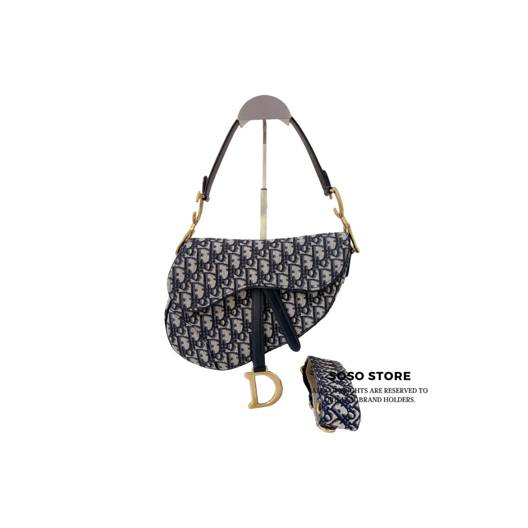 Christian Dior Saddle - Blue / GHW