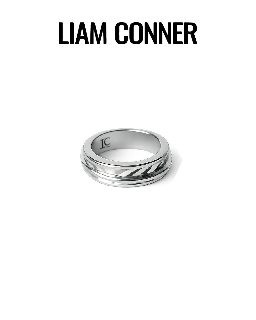 Liam Conner 簡約流線戒指