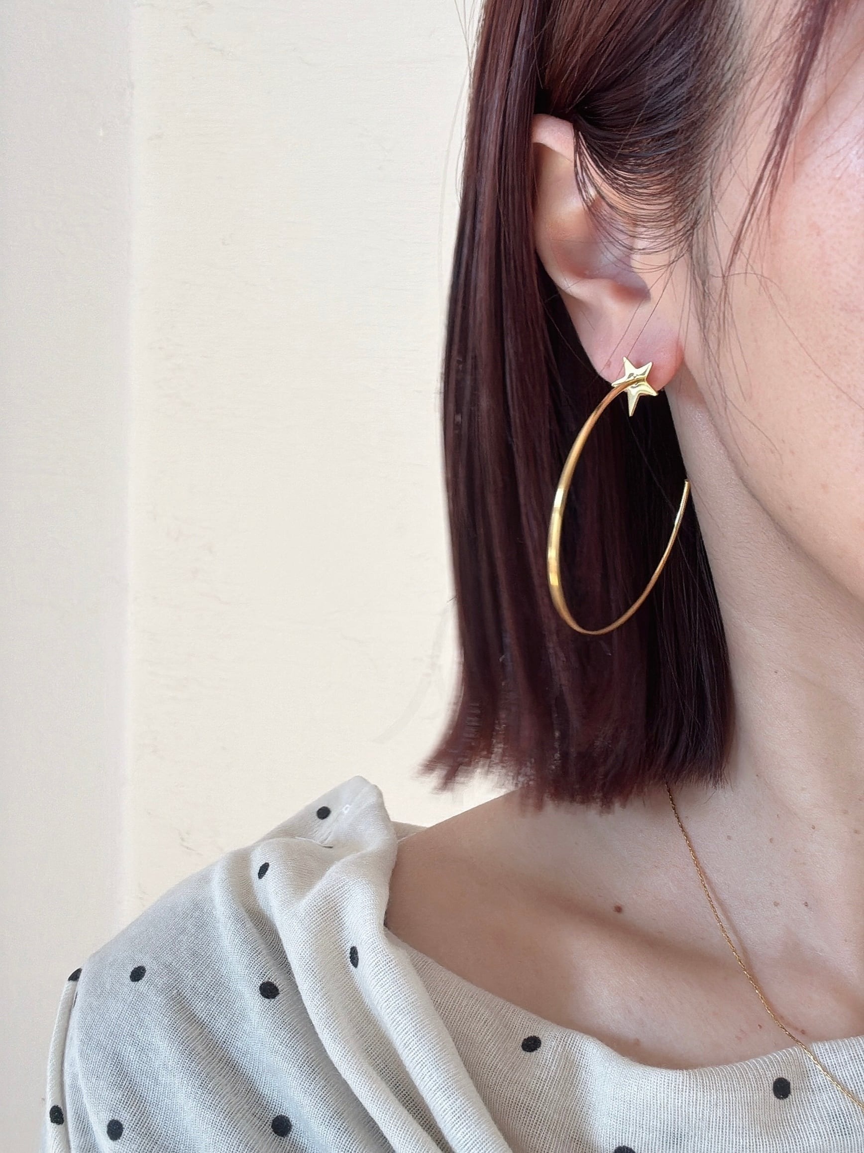 star large hoop pierce