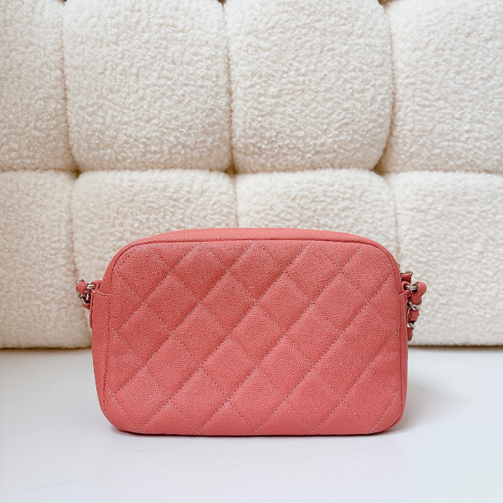 Chanel Camera Case - Coral Pink / GHW