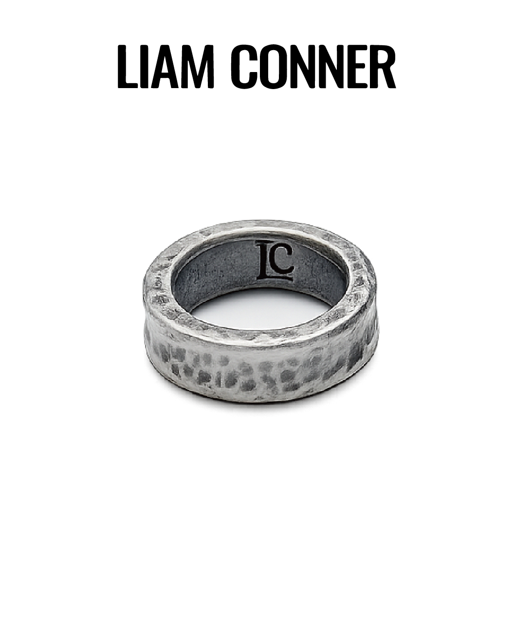 Liam Conner 敲打做舊戒指（細）