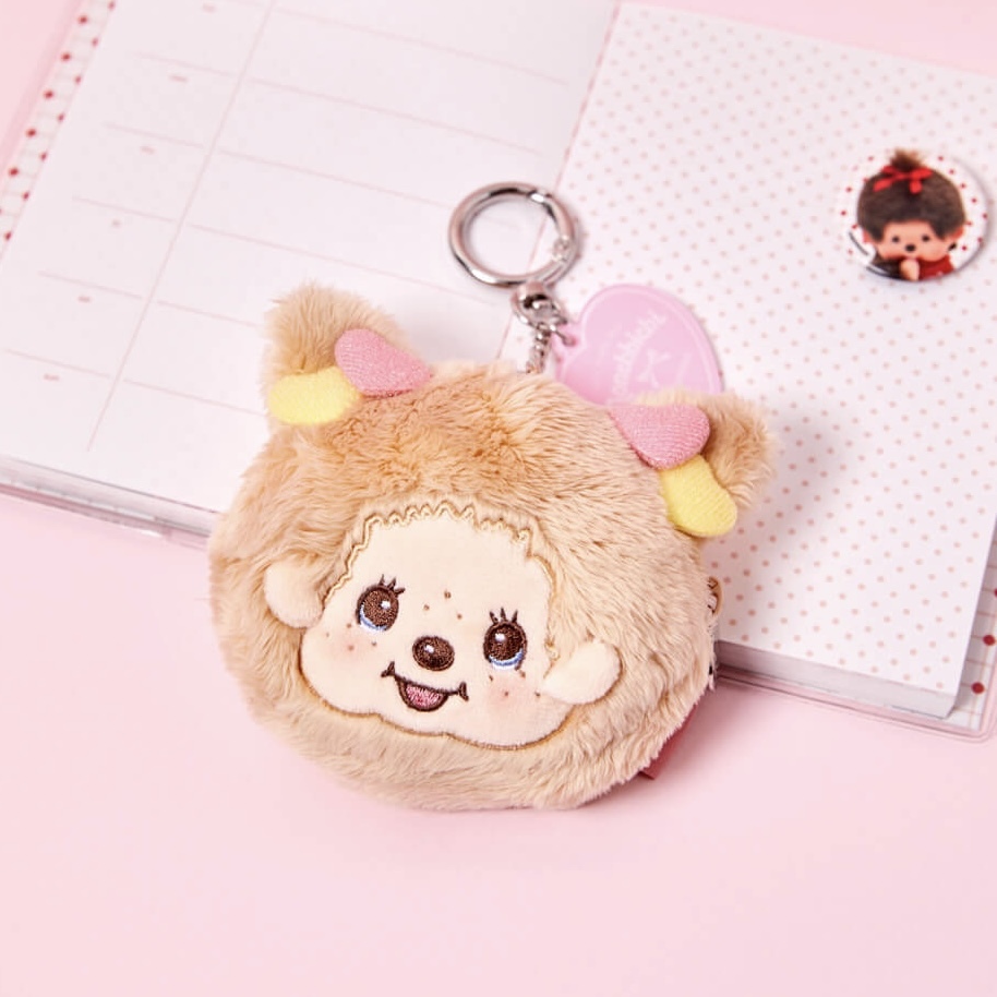 🇰🇷 MONCHHICHI 夢奇奇 蒙奇奇 愛情快樂天使 女孩 臉部收納包 吊飾 鑰匙圈 / 預購