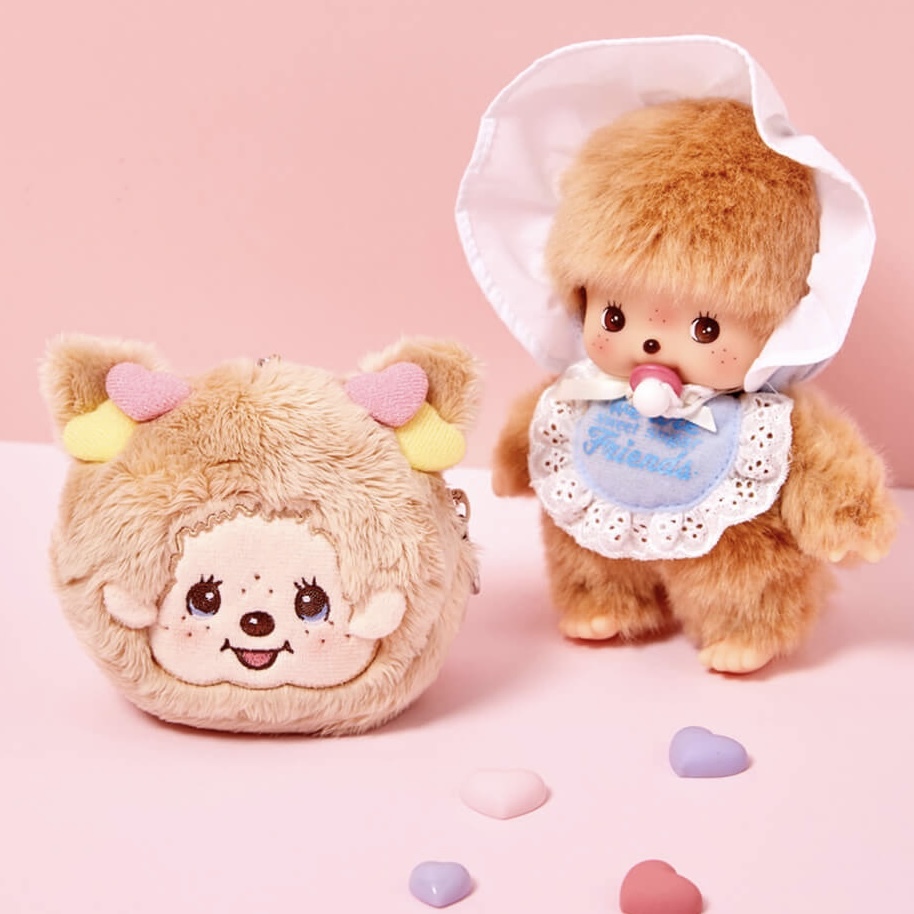 🇰🇷 MONCHHICHI 夢奇奇 蒙奇奇 愛情快樂天使 女孩 臉部收納包 吊飾 鑰匙圈 / 預購