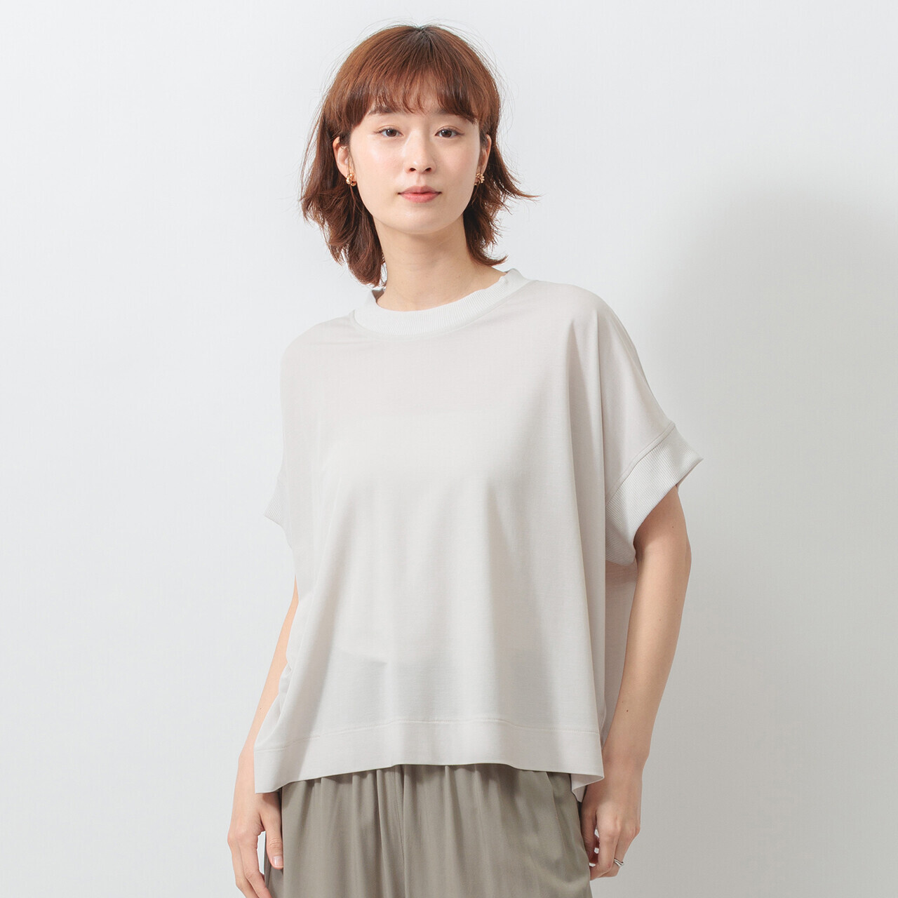 MMO 冷感有領蝙蝠袖TOP