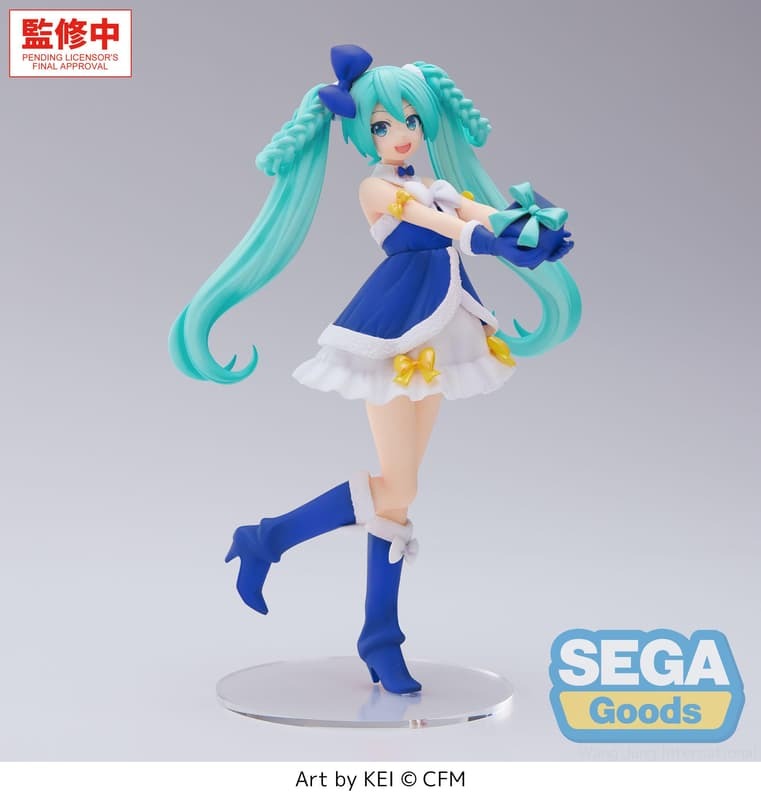 預購26/11 SEGA 代理版 景品 初音未來 High Premium Figure 藍寶石聖誕Ver.