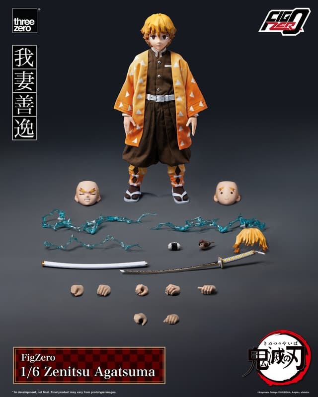 預購26/Q4 Threezero 代理版 可動 1/6 FigZero 鬼滅之刃 我妻善逸 27.5cm