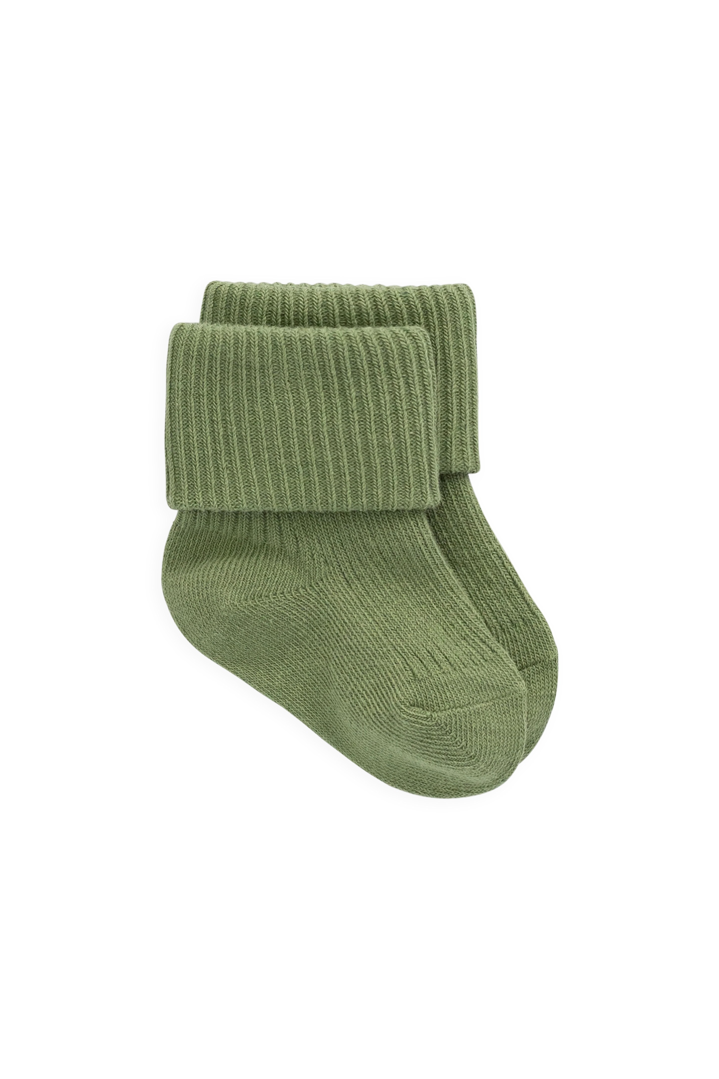 【預購】JAMIE KAY -Classic Rib Sock（Matcha）