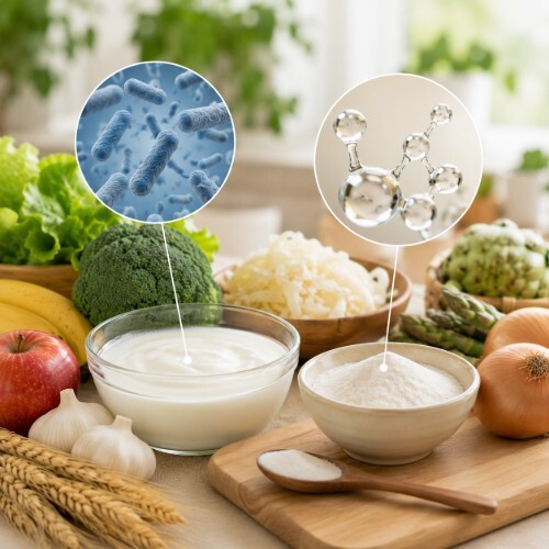 學界認為合生元是益生菌和益生元的組合：「益生菌和益生元的混合物。透過提高活微生物膳食補充劑在胃腸道中的存活和植入，選擇性刺激一種或有限數量