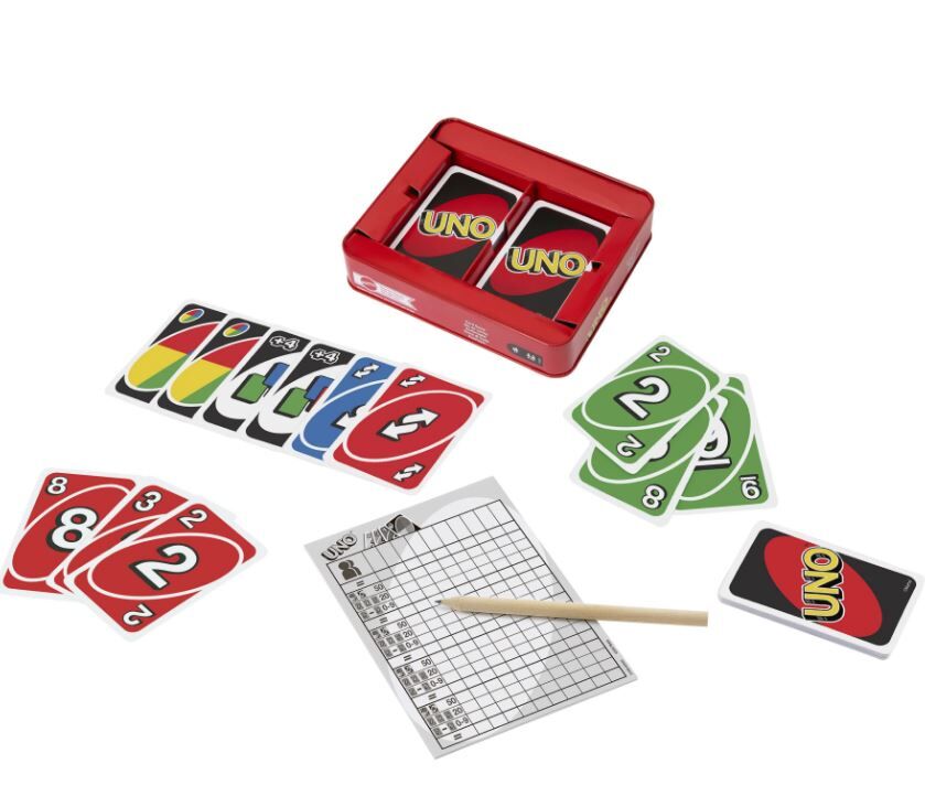 UNO卡牌遊戲 豪華鐵盒版 uno deluxe