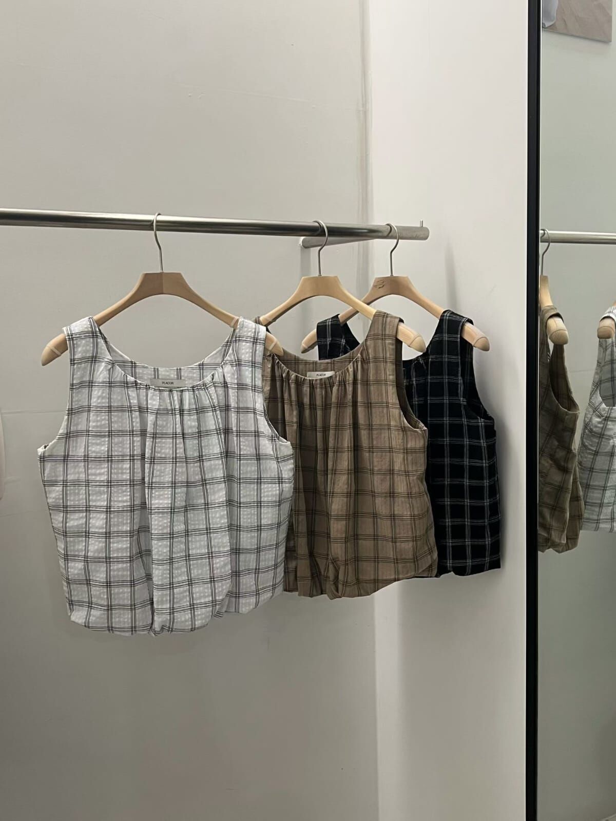PR6306 涼快格紋南瓜背心
