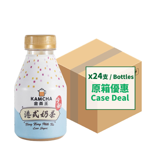 Kamcha Hong Kong Milk Tea (Less Sugar) (280ml X 24)