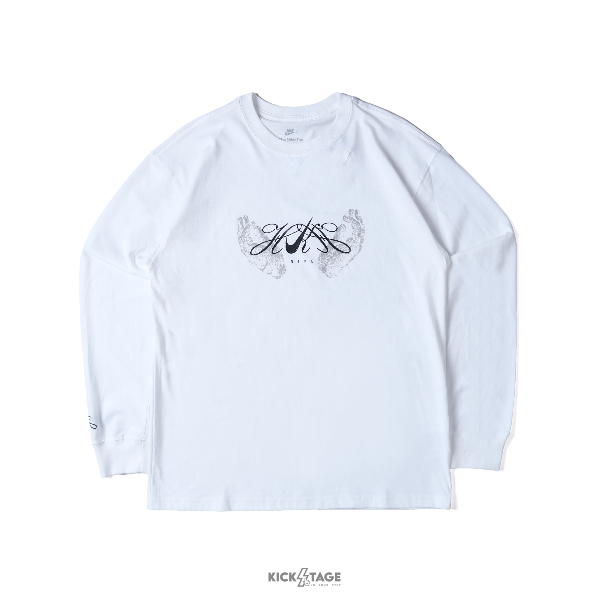 男款 NIKE X HKH 白色 黑色 許光漢 聯名款 手套 刺繡LOGO 寬鬆 印花 長T【JF5955】NKTF