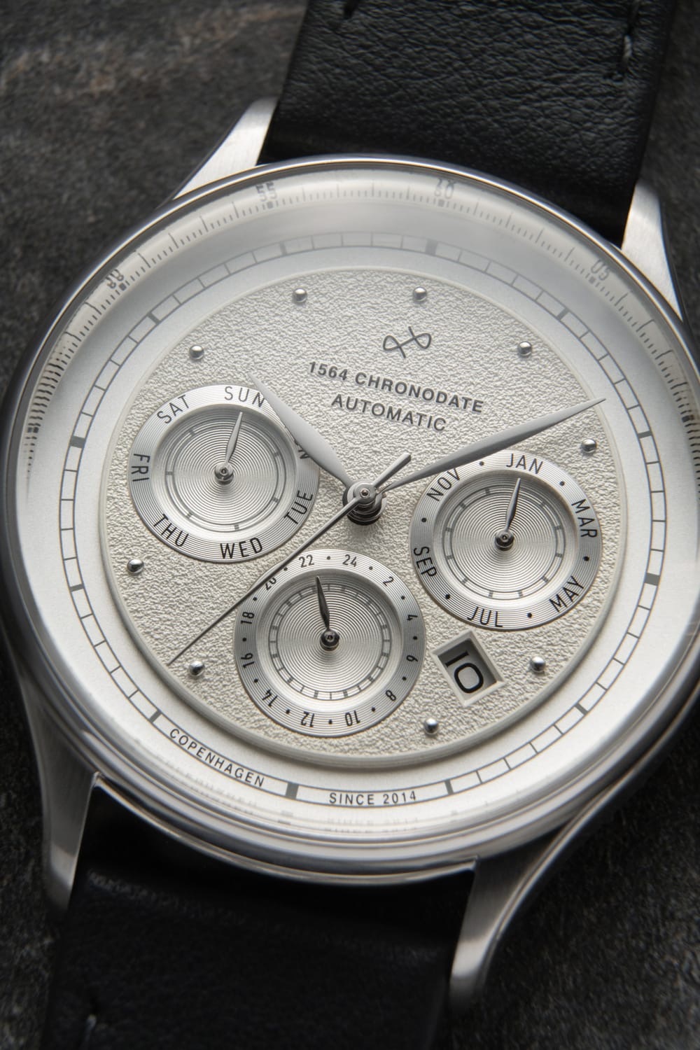 1564 Chronodate Automatic - Steel/White