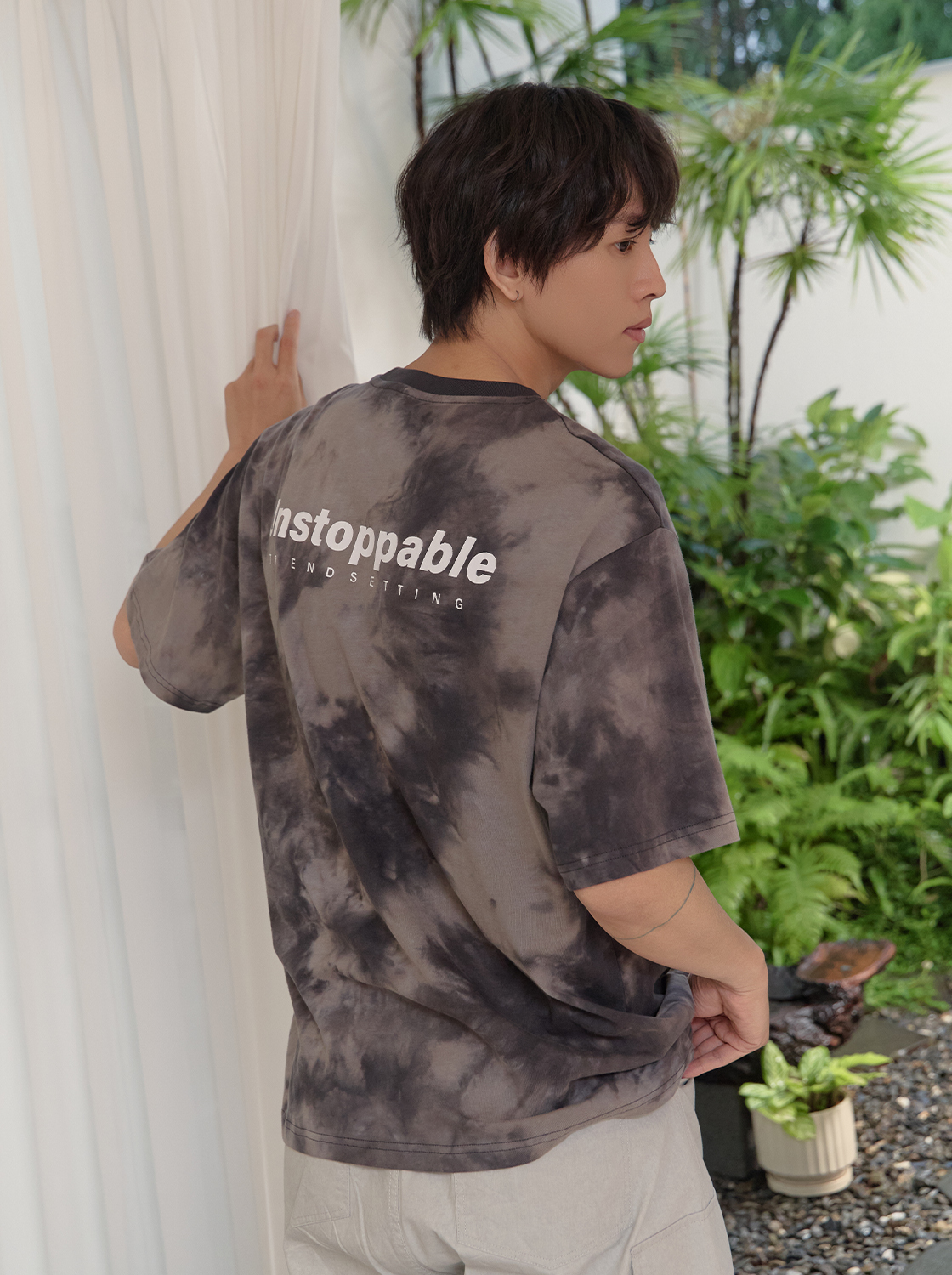 【期間限定】雲感紮染印花TEE