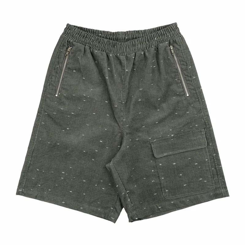 idealism Zipper Shorts Green 燈芯絨 休閒 短褲 綠色 ID-31 [台灣現貨]