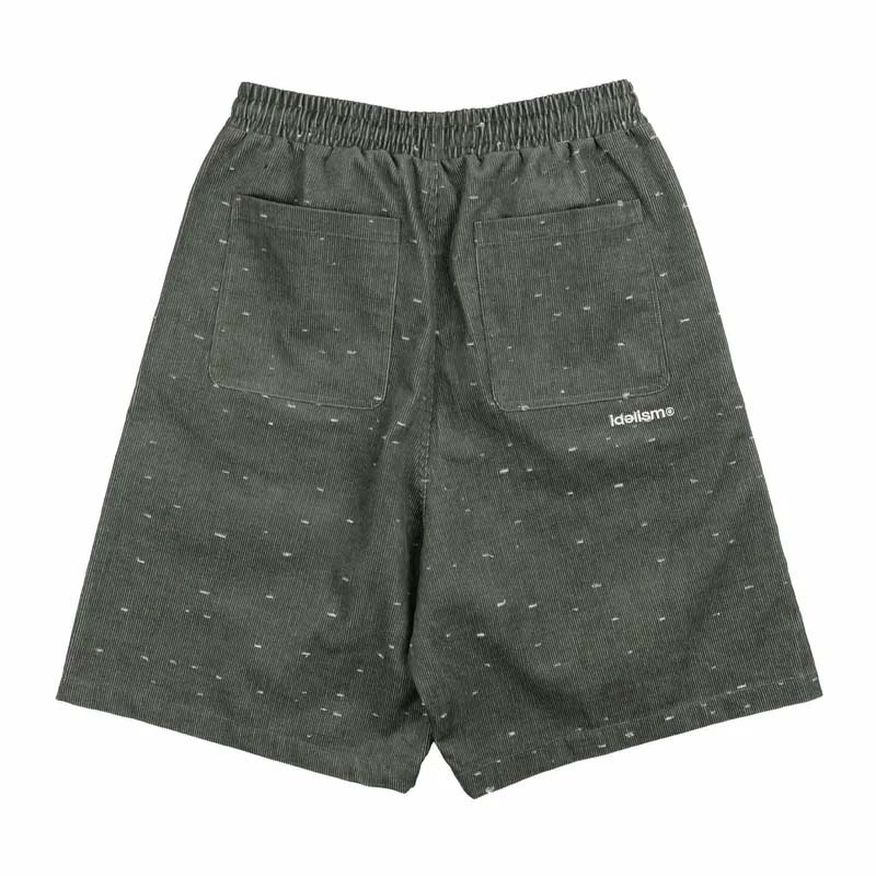 idealism Zipper Shorts Green 燈芯絨 休閒 短褲 綠色 ID-31 [台灣現貨]