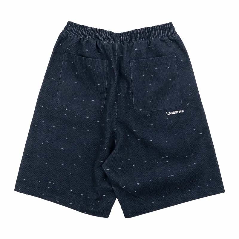 idealism Zipper Shorts Navy 燈芯絨 休閒 短褲 藍色 ID-32 [台灣現貨]