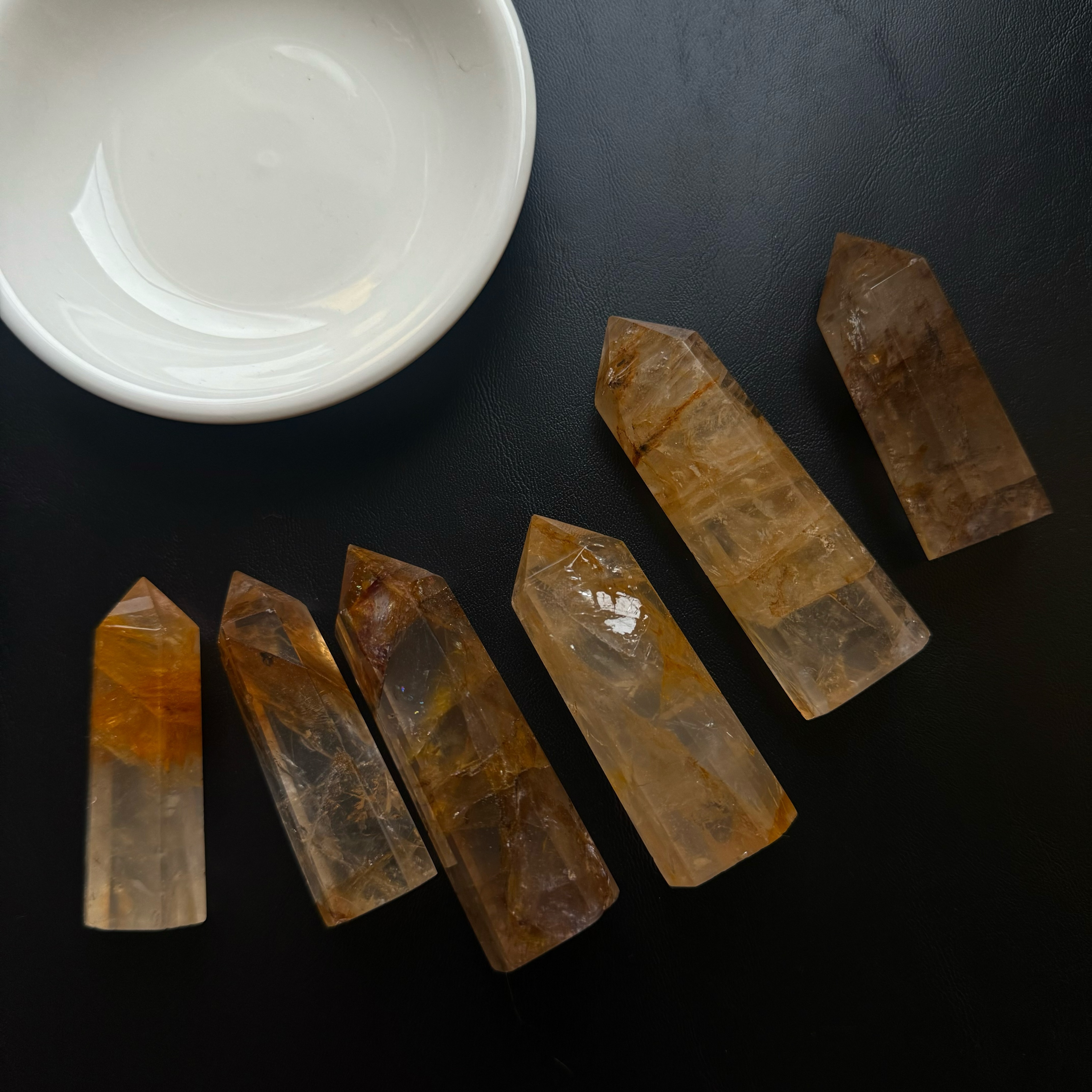 [原石] 黃膠花 / 黃金療癒者 水晶柱