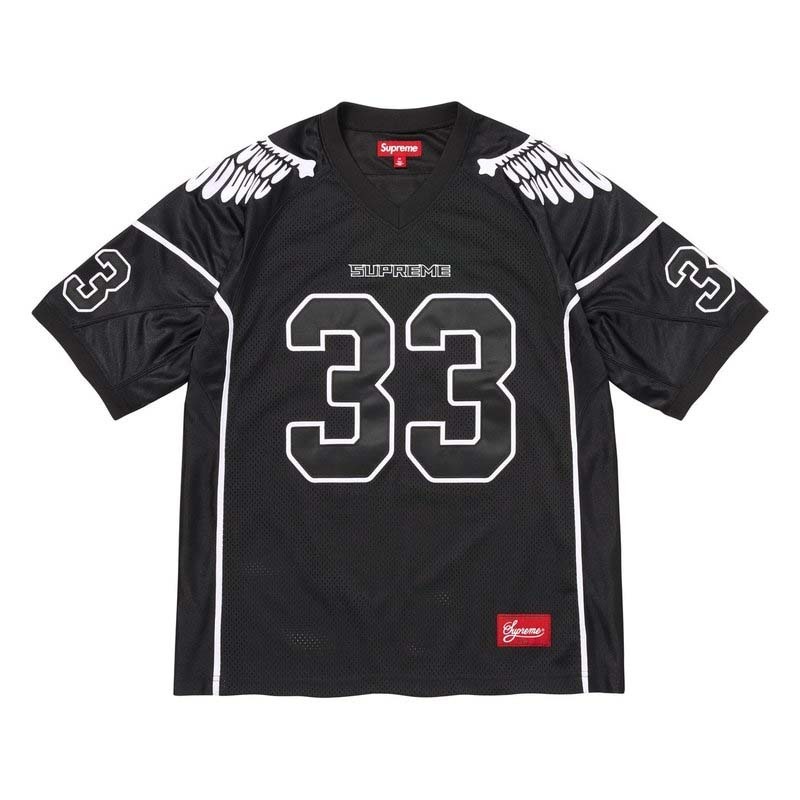 Supreme Wings Football Jersey 翅膀 球衣 短袖 黑色 SS26KN104-BK [台灣現貨]