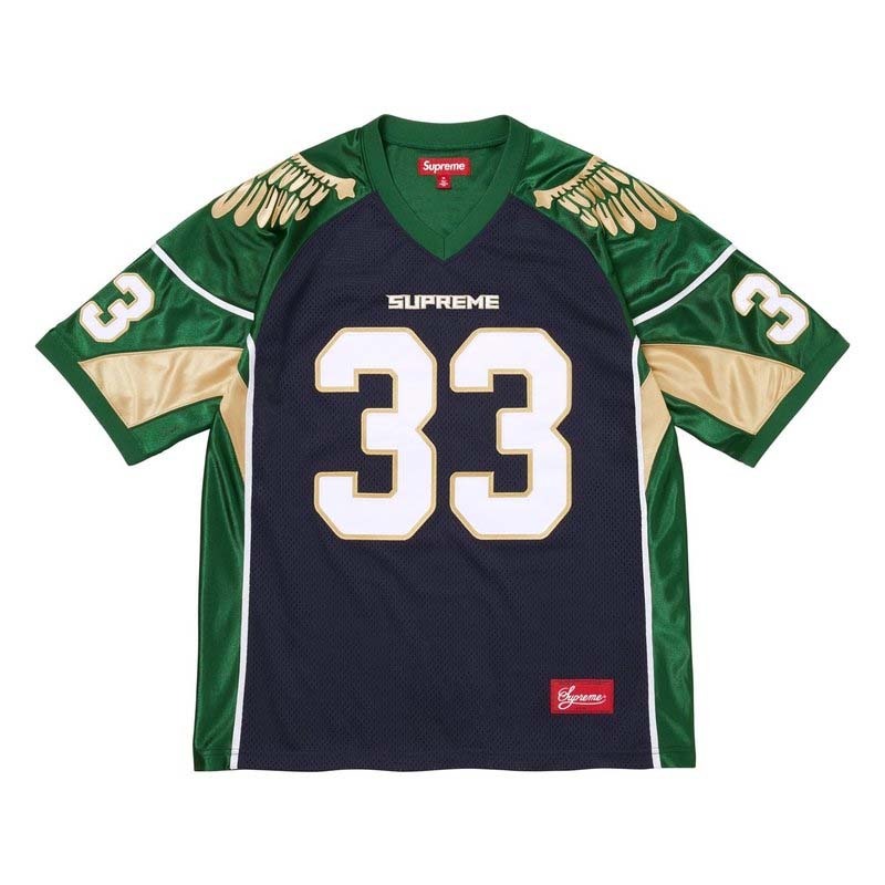 Supreme Wings Football Jersey 翅膀 球衣 短袖 藍綠色 SS26KN104-NY [台灣現貨]