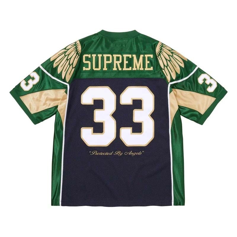 Supreme Wings Football Jersey 翅膀 球衣 短袖 藍綠色 SS26KN104-NY [台灣現貨]