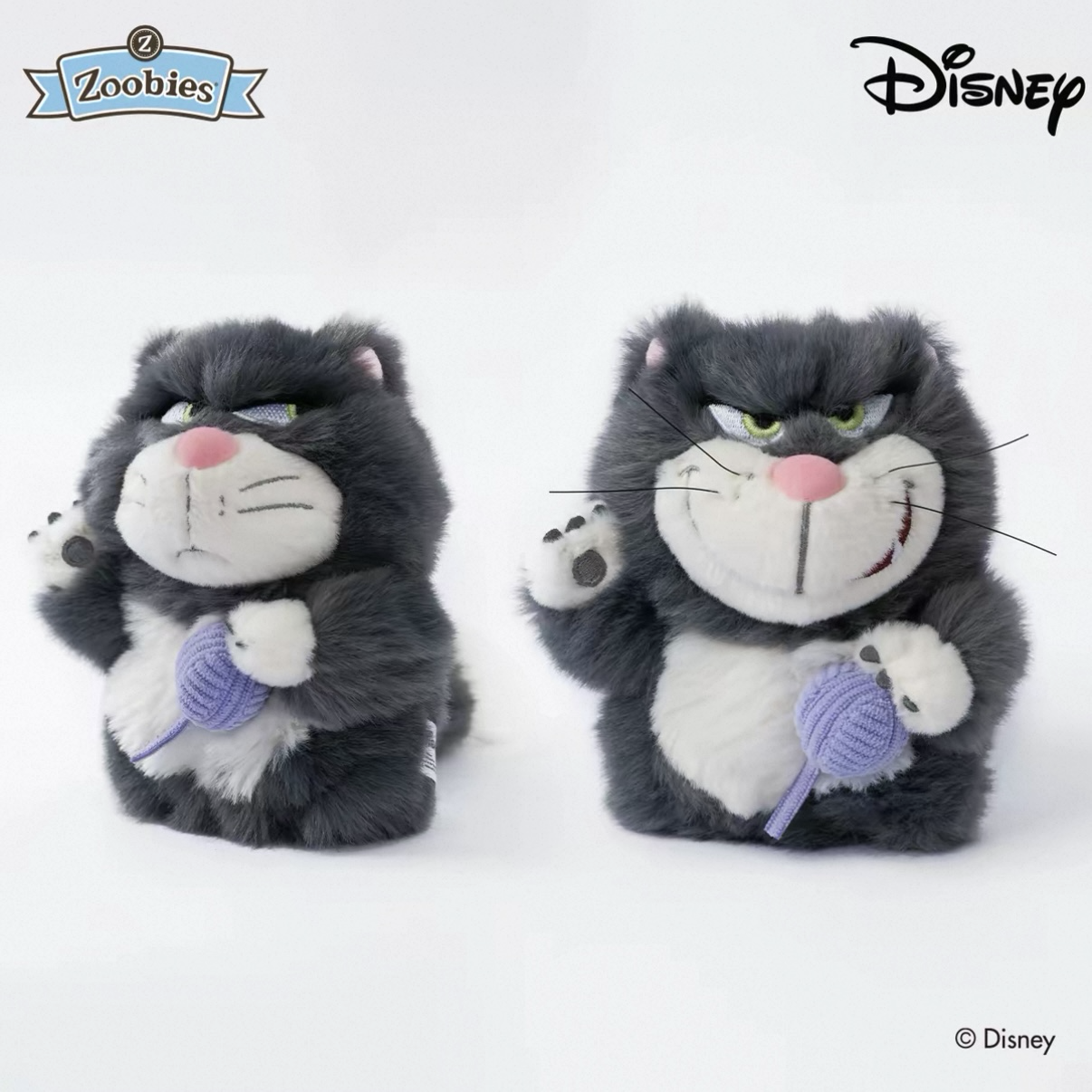 <正版授權>Zoobies x DISNEY 毛絨 耳機包 吊飾 路西法 迪士尼 2款