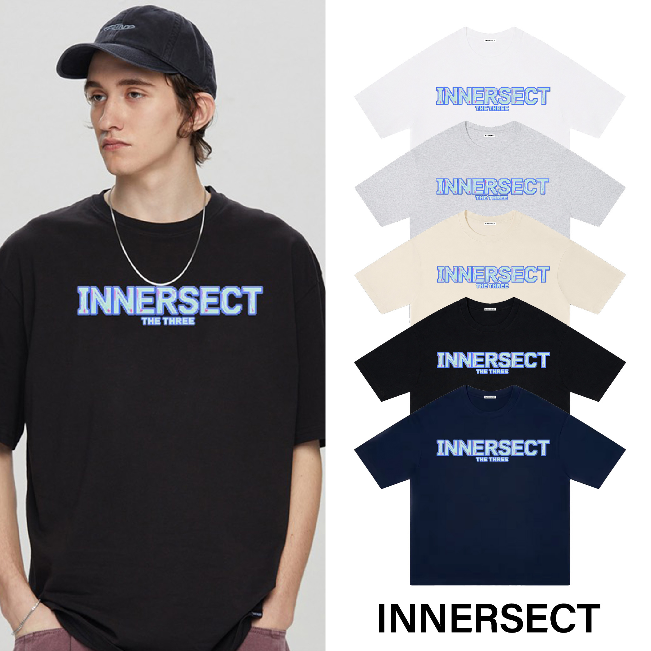 INNERSECT 三生萬物 像素風 遊戲 水藍 Logo 陳冠希 Clot FOG ESSENTIALS 26年新款 短袖 短Tee 男女休閒上衣 IN26H6DX040