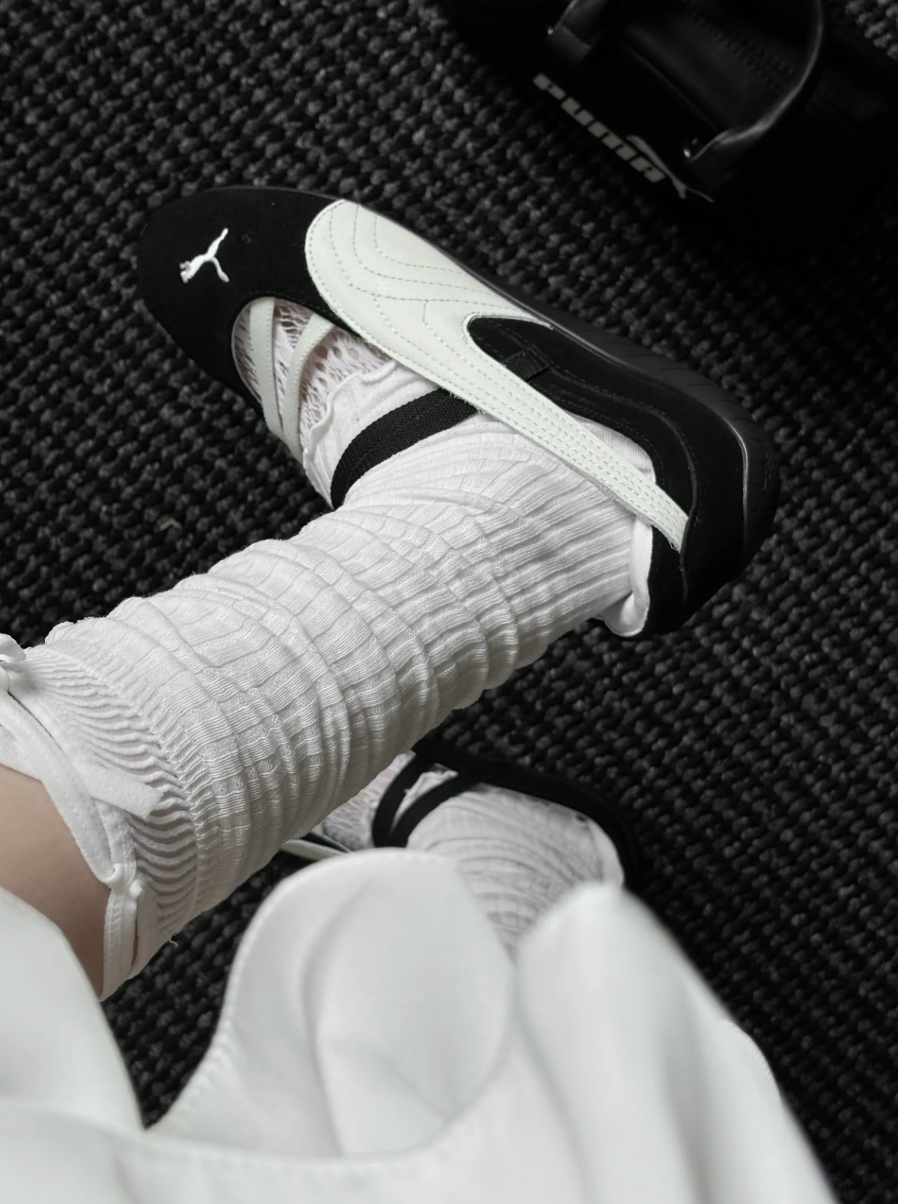 iSNEAKERS｜PUMA SPEEDCAT BALLET 賽車鞋 芭蕾舞鞋 涼鞋 黑奶油 黑白 米白 女鞋 406334-06