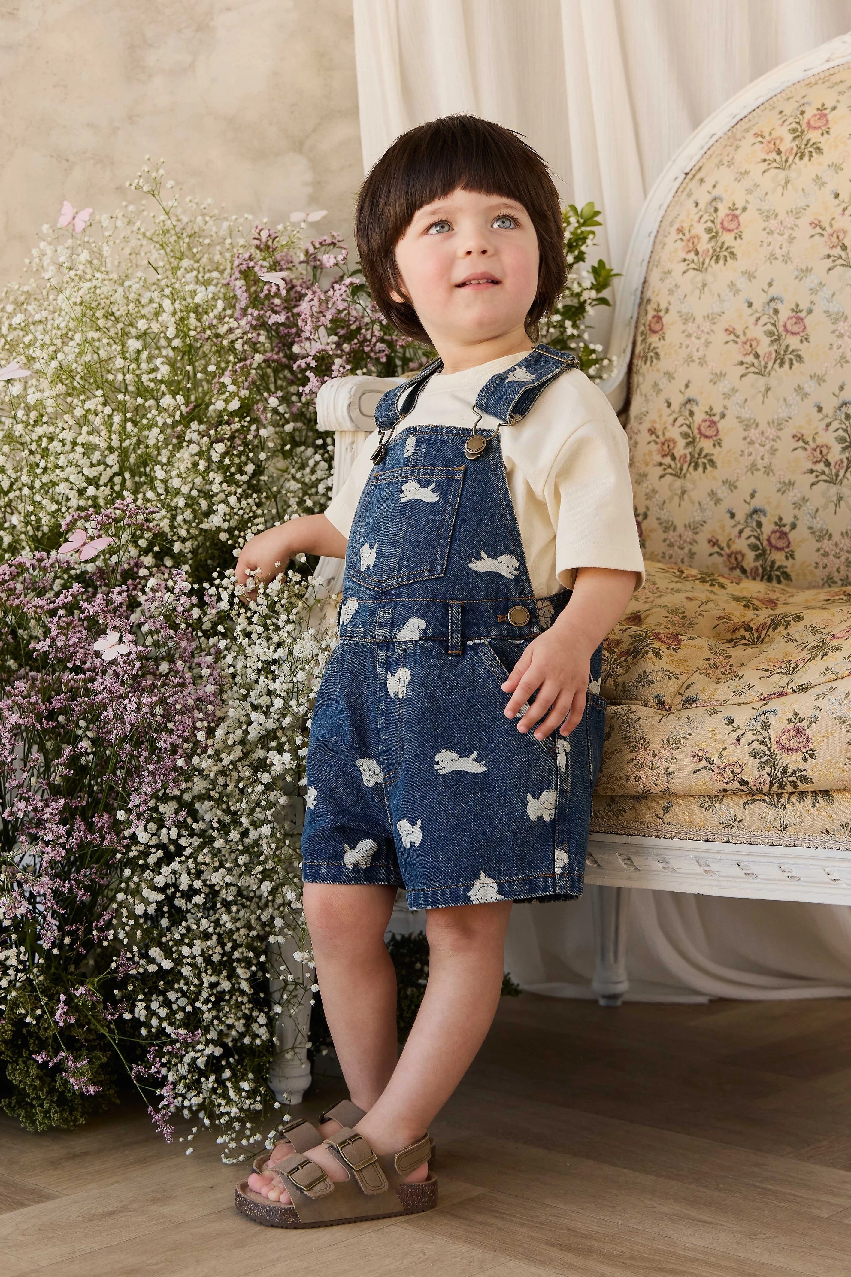【預購】JAMIE KAY -Fenix Short Overall（Finnegan Denim）