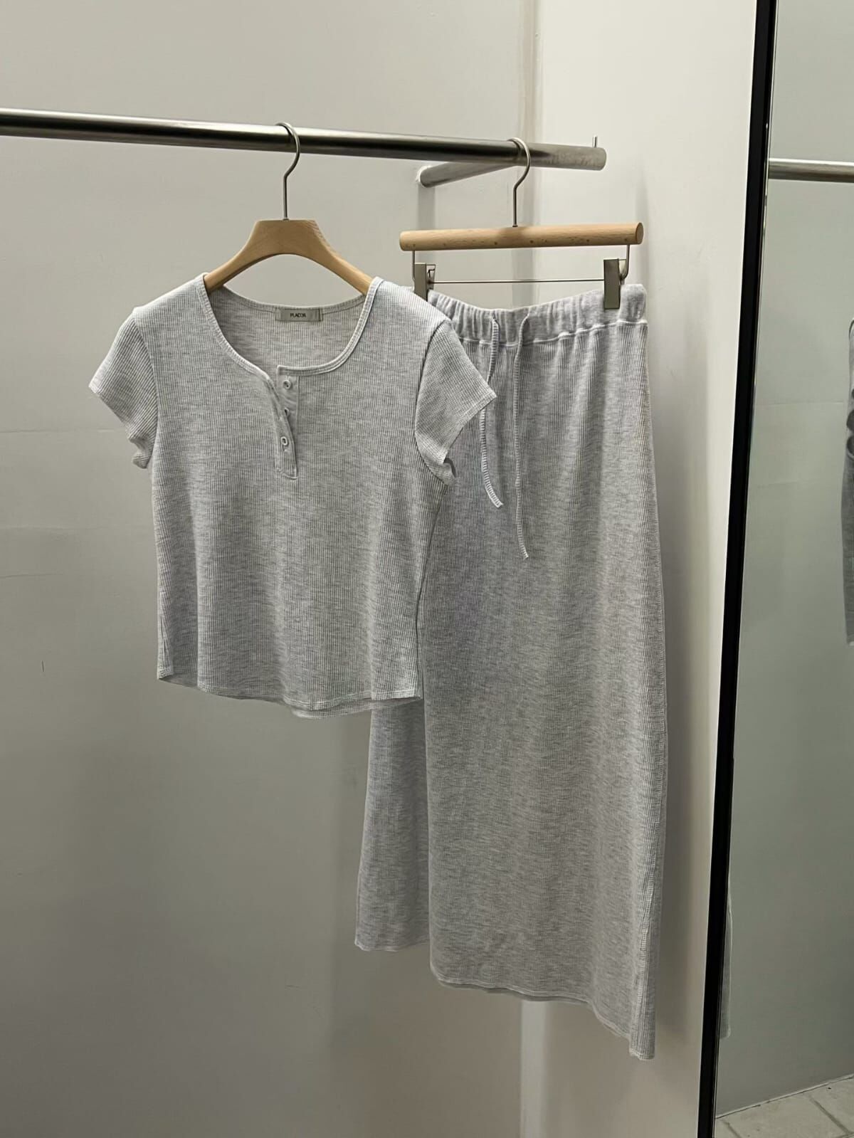 PR6346 軟乎乎抽繩長半裙