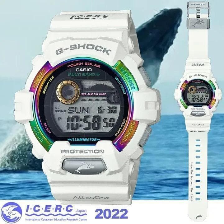Casio G-Shock 愛海洋和地球 GWX-8904K-7JR 日本版 海豚和鯨魚 限量版 手錶 (香港行貨)