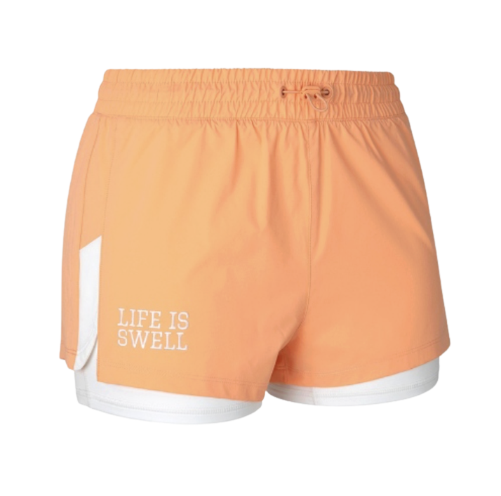 ▲BARREL 動感學院風抽繩兩件式海灘短褲 LIGHT ORANGE