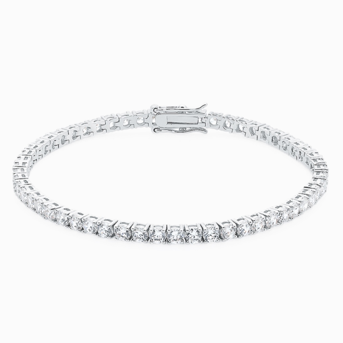 【LLOYD】White Timeless 3MM Basic Tennis Bracelet (K1-K3)