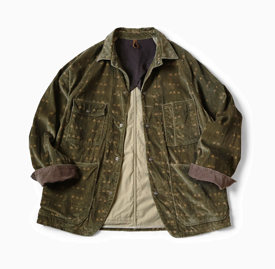 KAPITAL Velveteen CACTUS COVRALLS with IRIS PATTERN JACKET - PRE ORDER ITEM (預訂中)
