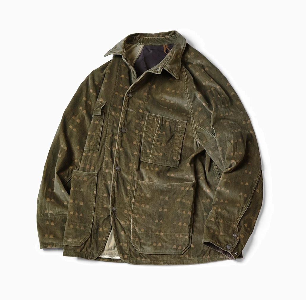 KAPITAL Velveteen CACTUS COVRALLS with IRIS PATTERN JACKET - PRE ORDER ITEM (預訂中)