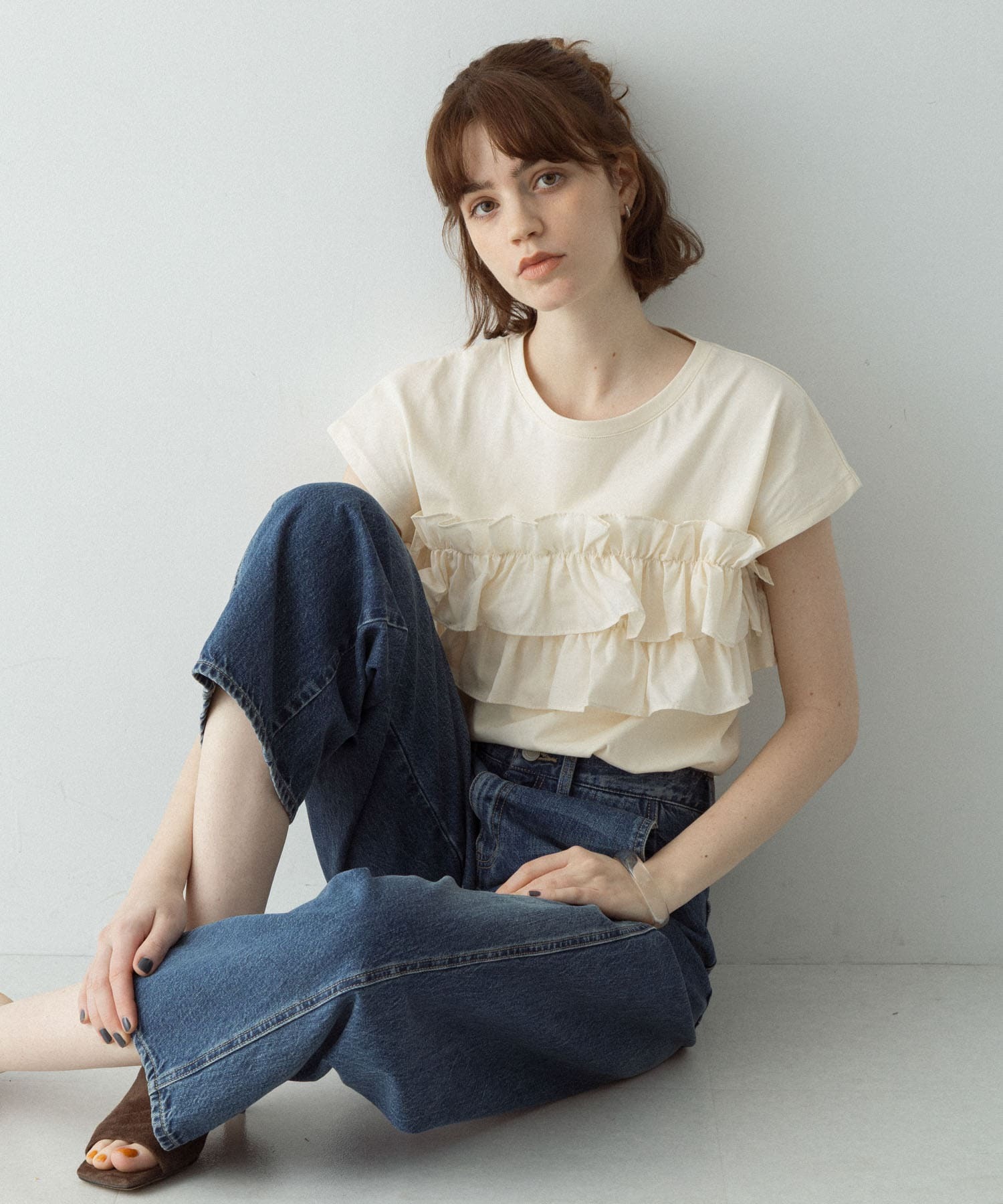 [預購] 折扣 Sonny Label 網路限定款 荷葉拼接上衣