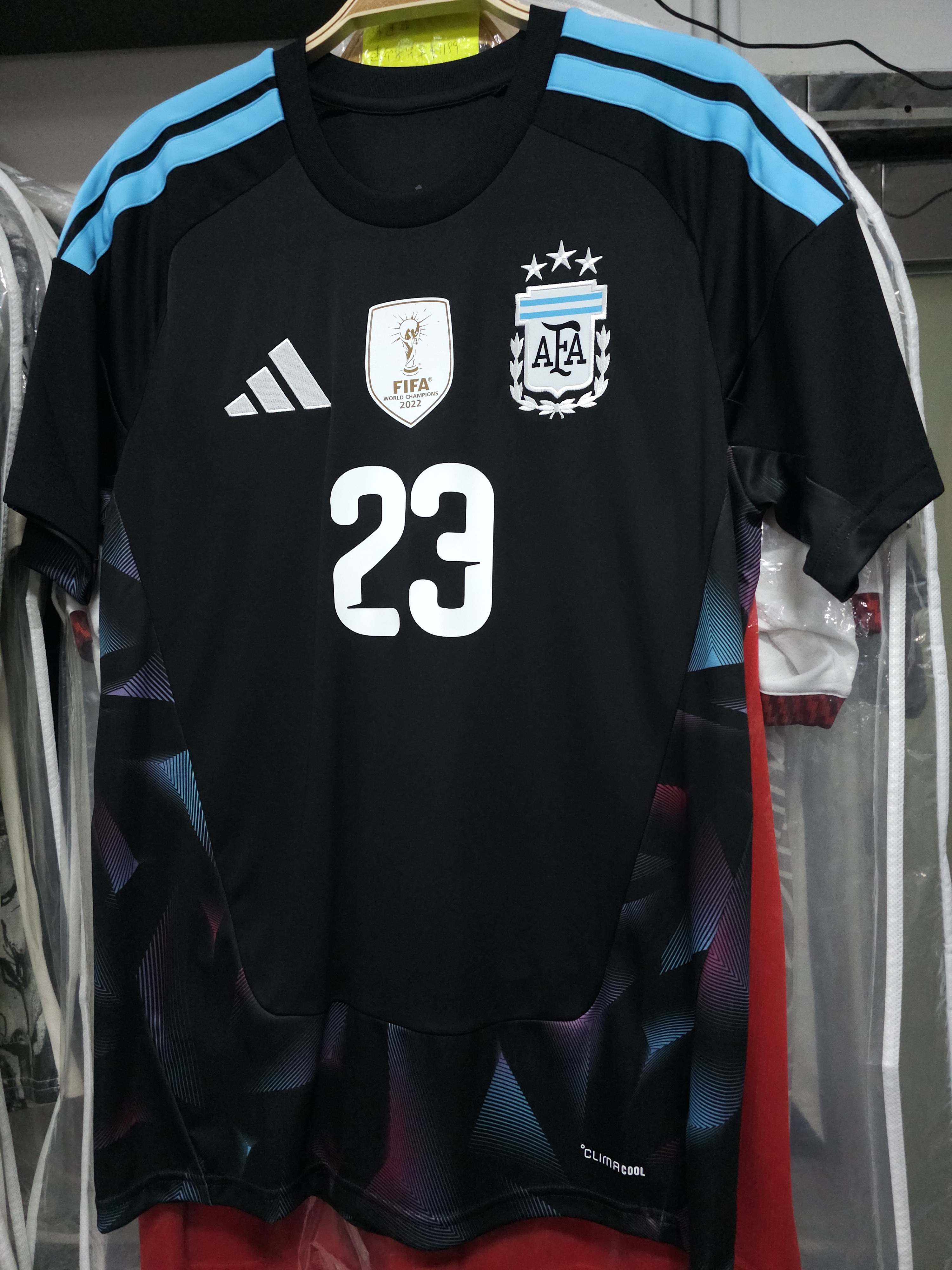 2026世界杯阿根廷國家隊黑龍球迷版球衣