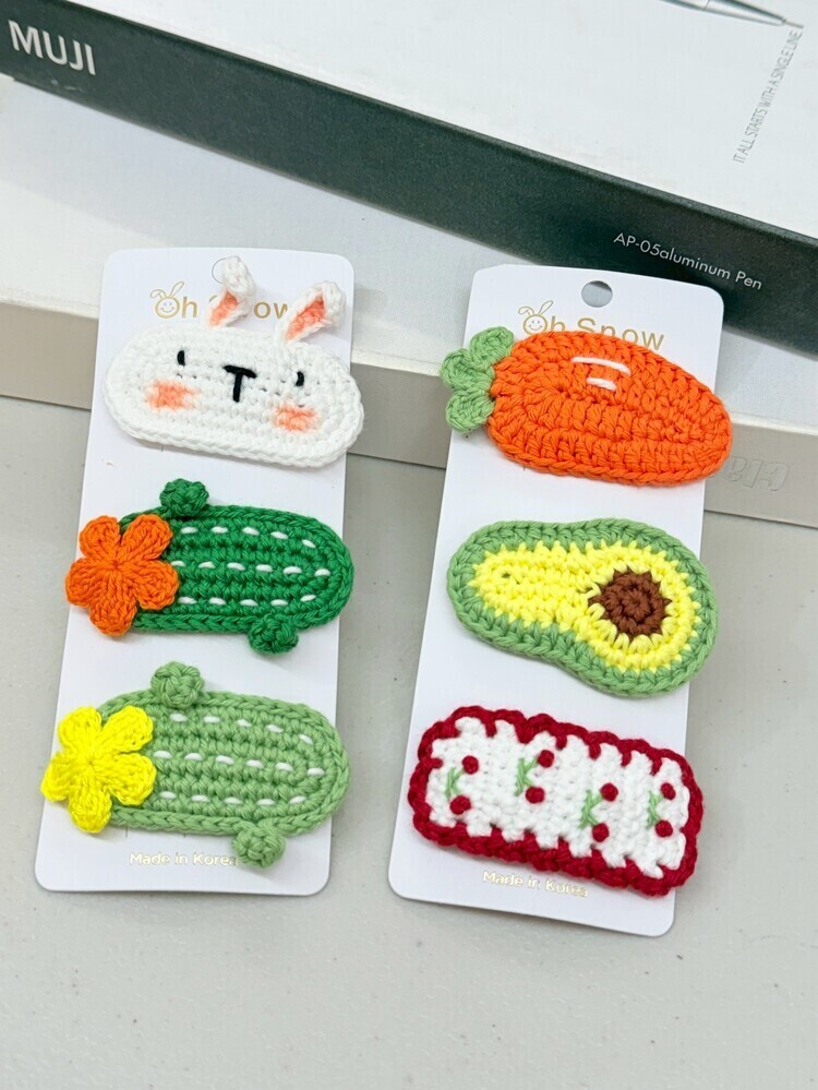 『6入組』蔬菜動物ㄆㄧㄚ夾((不列入會員折扣))