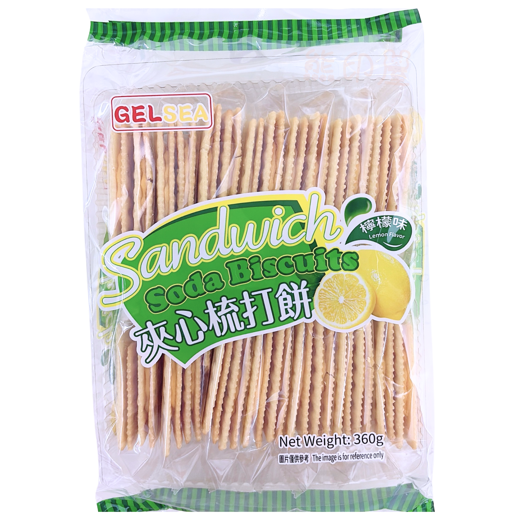 GELSEA 檸檬味夾心梳打餅 360G (綠)