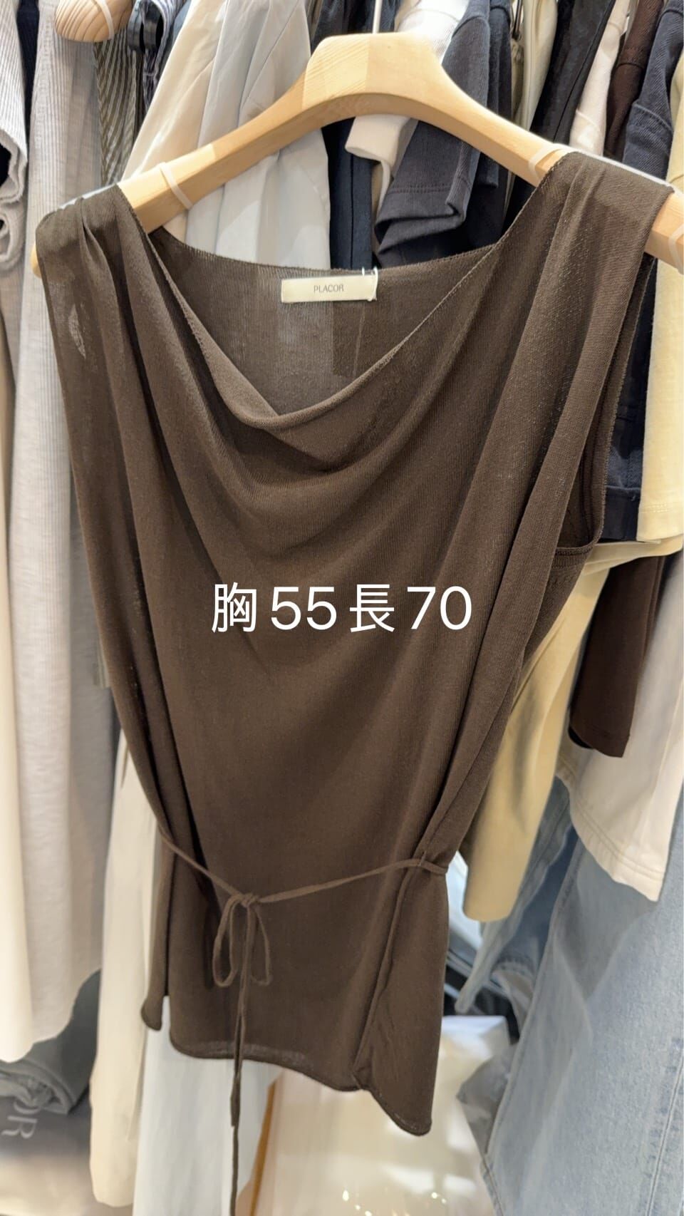 PR6313 抓皺領口繫帶微透上衣