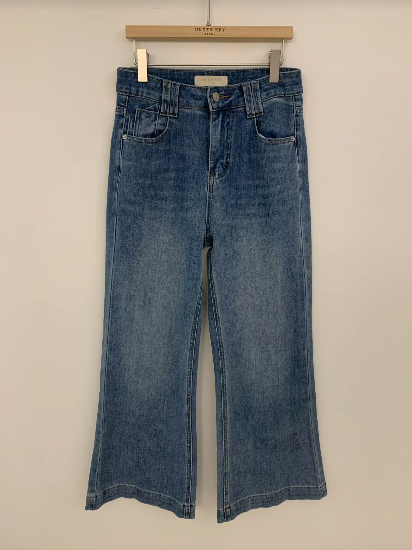 UK6362 小個子必備直筒牛仔褲