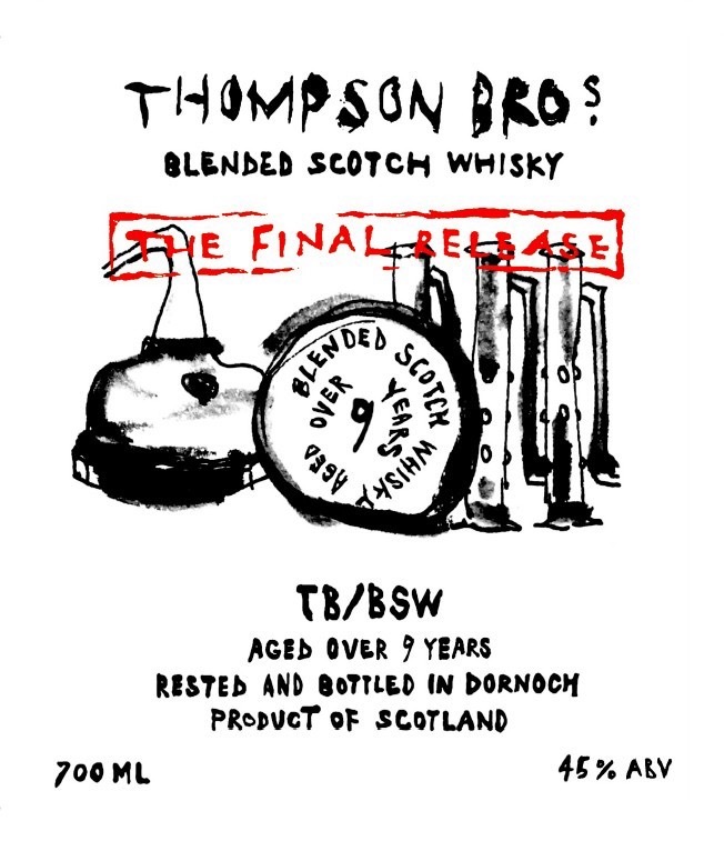 Blended Scotch Whisky 9YO+ Sherry Cask 45% Thompson Bros. (預計6月尾到貨!)