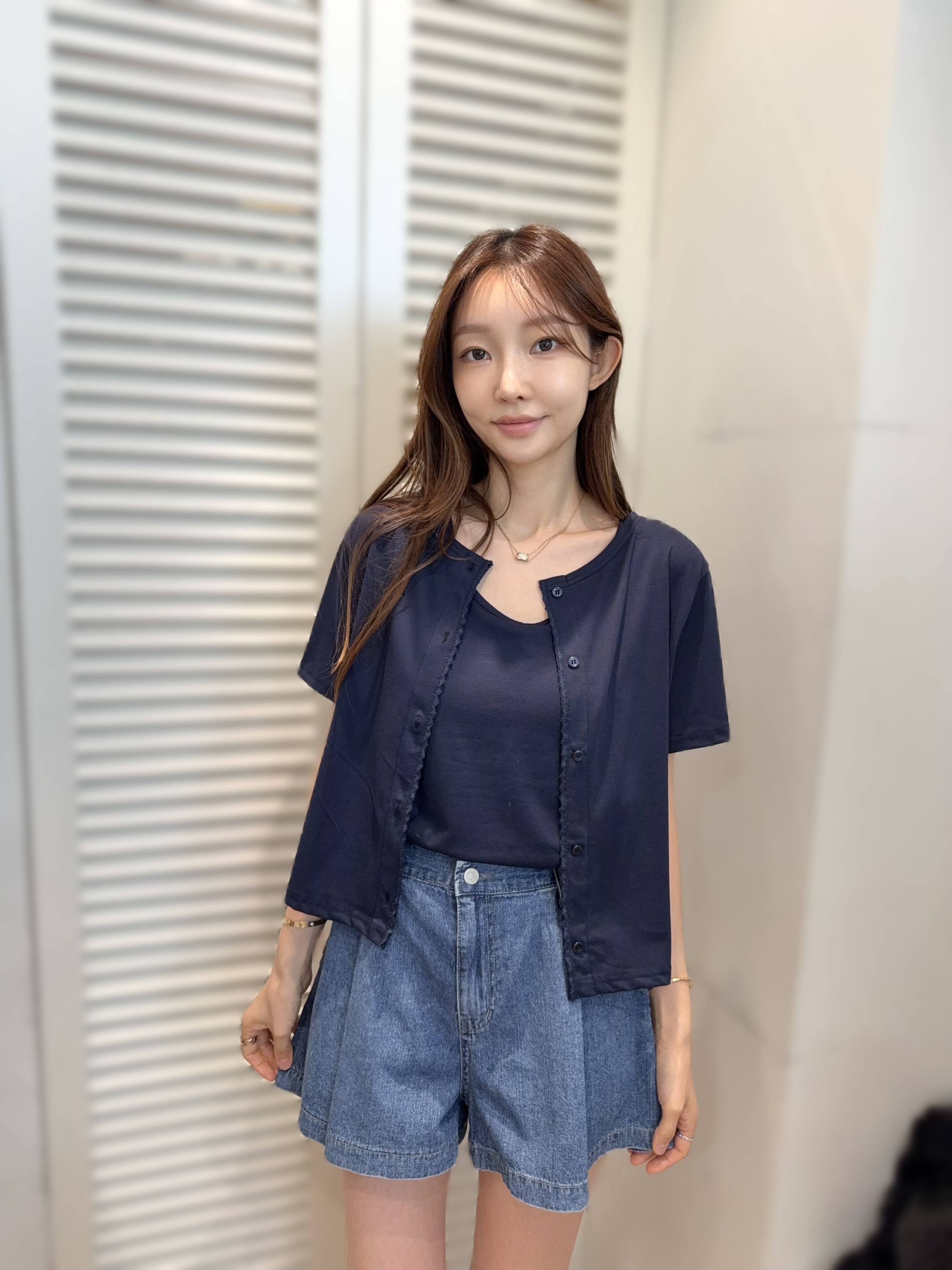 F25 <1SET>開衫: 胸42-48 長20 / 背心: 胸38-48 長20 $499 (一口價)