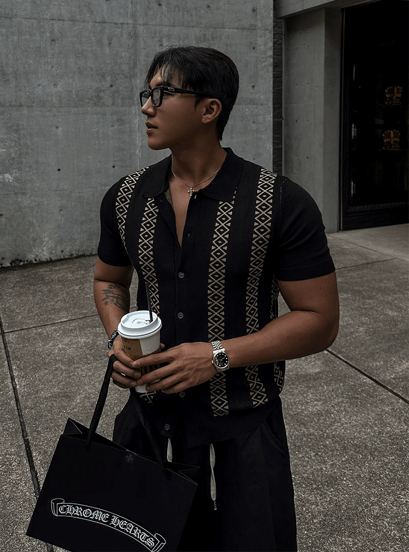 Evan Knit Collar Muscle Cardigan