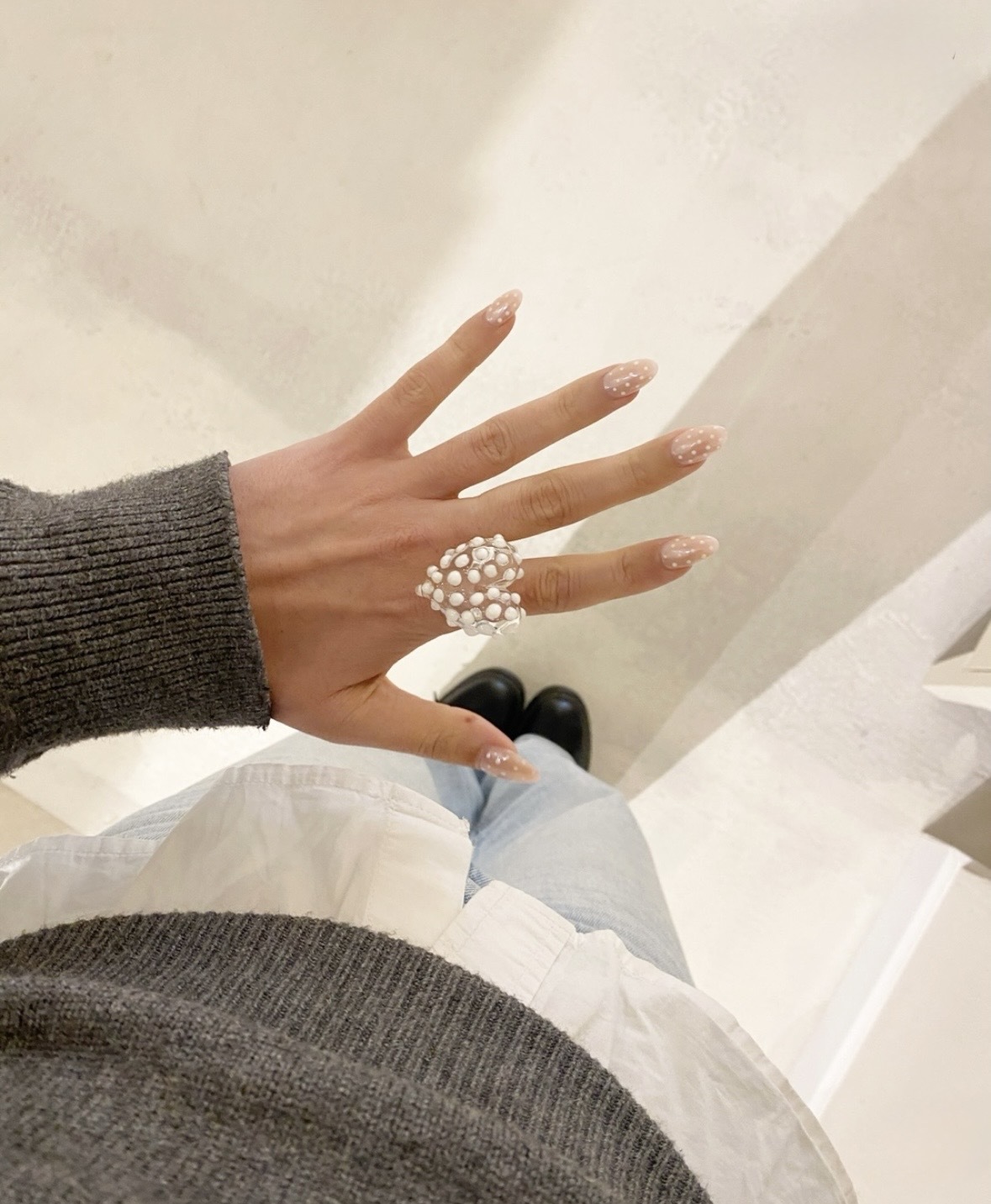 Petite A -  Dots Kardia Ring
