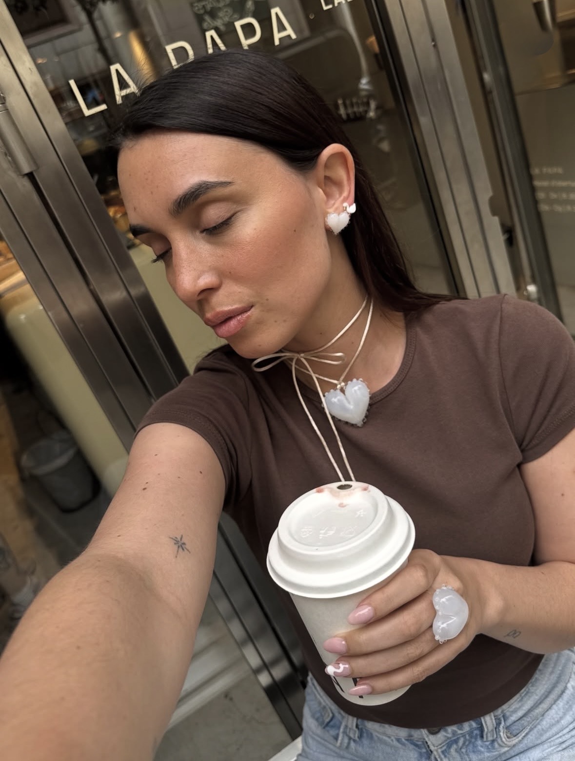 Petite A - White Kardia Necklace