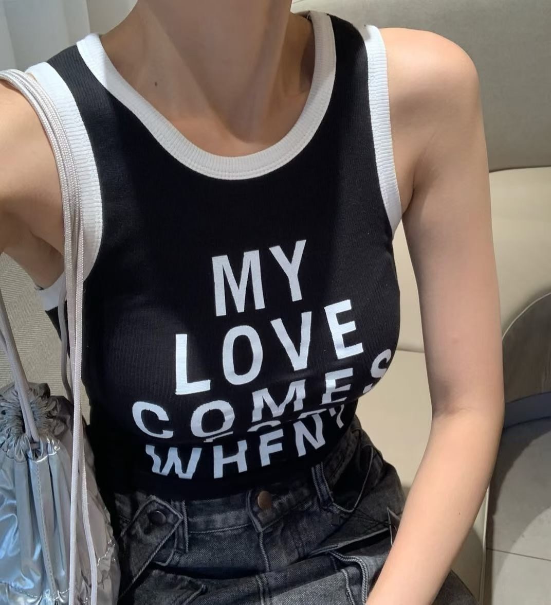 MY LOVE滾邊背心