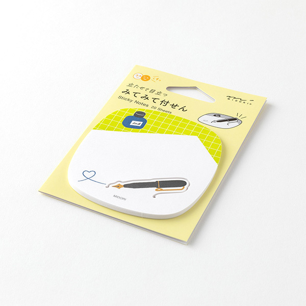 鋼筆 看這裡系列 立體便利貼 20枚｜日本MIDORI