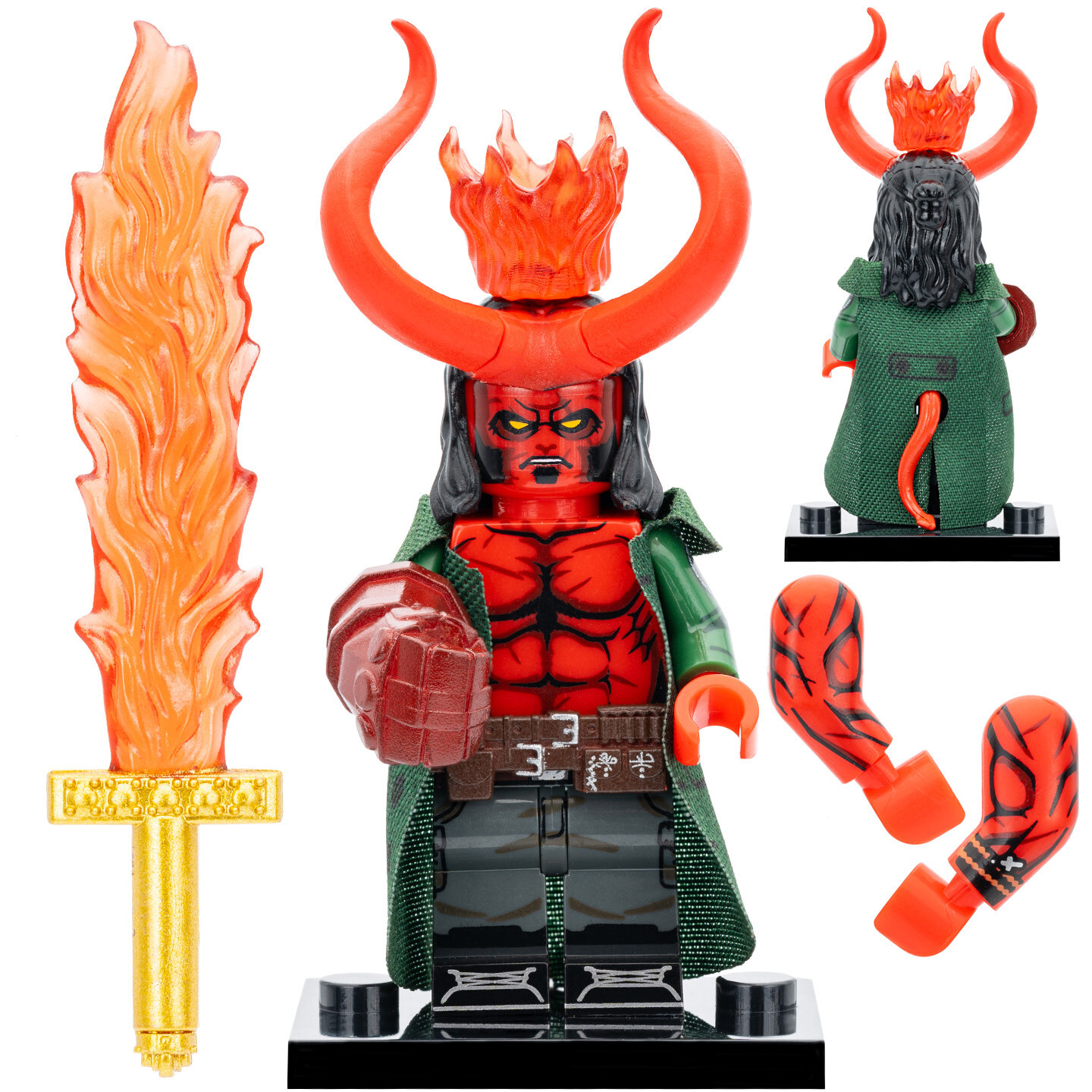 Hellboy Superhero Custom Minifigures fit Lego WM2421