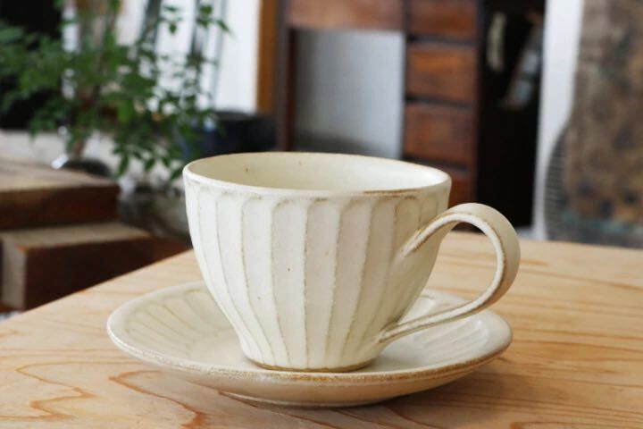 咖啡杯盤組｜日本益子燒